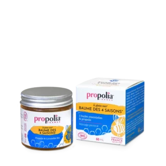 Baume des 4 saisons® certifié Bio Propolis, Lavandin & Romarin