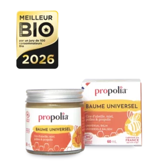 Baume universel Bio - Miel, propolis, pollen & cire d'abeille